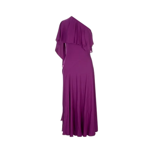 Roberto Cavalli Draped One-Shoulder Dress