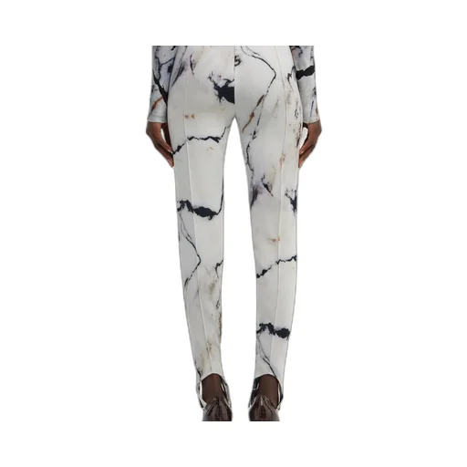 Roberto Cavalli Marble Print Pants