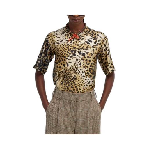 Roberto Cavalli Jaguar Skin Print T-Shirt