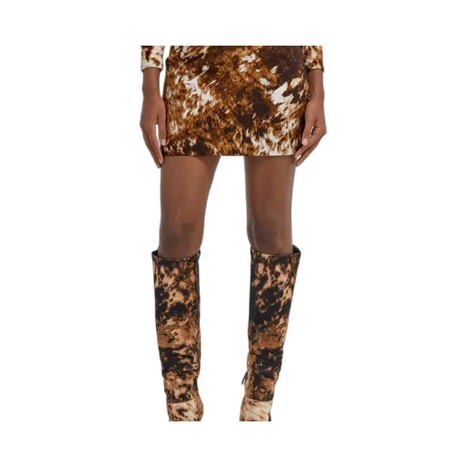 Roberto Cavalli Appaloosa Print Mini Skirt