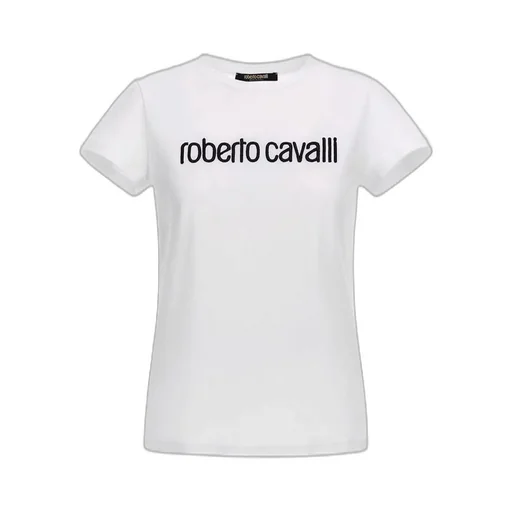 Roberto Cavalli Logo Embroidered Crewneck T-Shirt