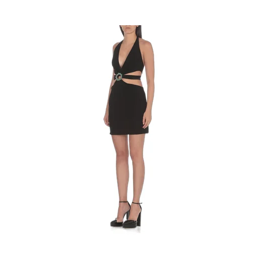 Roberto Cavalli Embellished Cut-Out Mini Dress