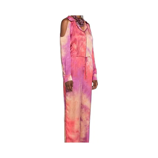 Roberto Cavalli Tie-Dye Drawstring Jumpsuit