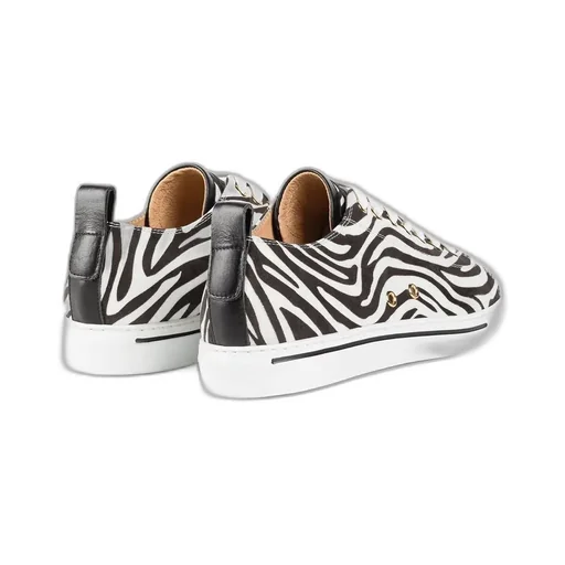 Roberto Cavalli Monogram Zebra-Print Sneakers