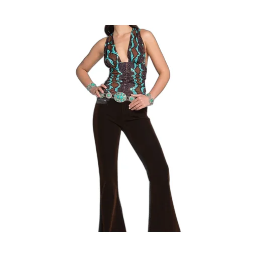Roberto Cavalli Snakeskin Printed Sleeveless Top