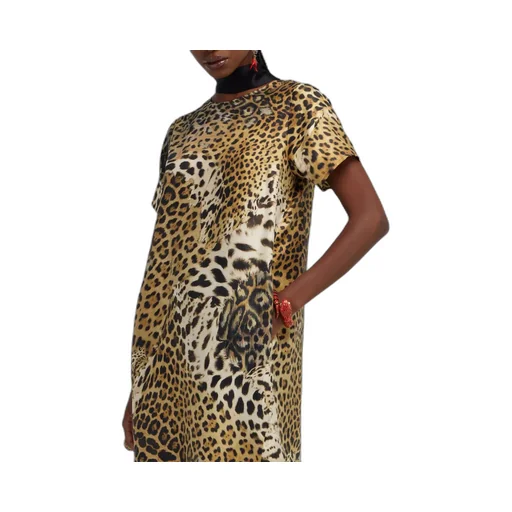 Roberto Cavalli Jaguar Skin Print Dress
