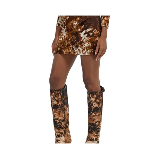 Roberto Cavalli Appaloosa Print Mini Skirt