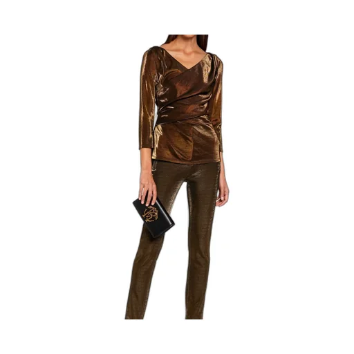 Roberto Cavalli Lurex Skinny Trousers