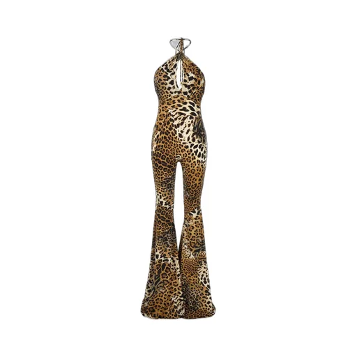 Roberto Cavalli Jaguar Skin Printed Jumpsuit