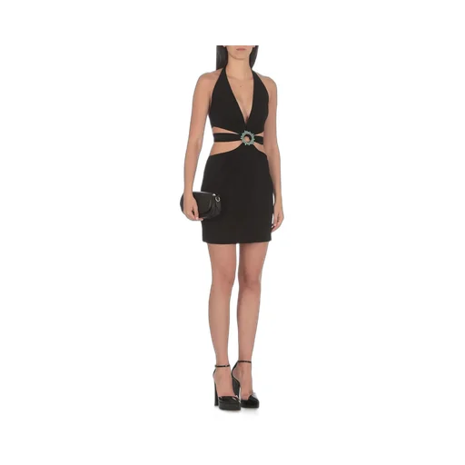 Roberto Cavalli Embellished Cut-Out Mini Dress