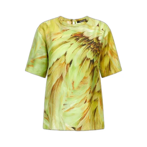 Roberto Cavalli Plumage Print T-Shirt