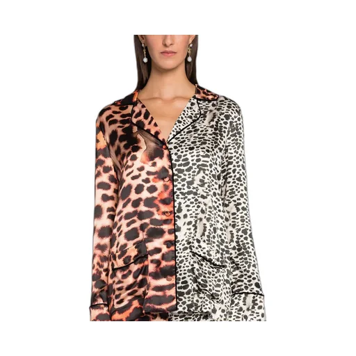 Roberto Cavalli Murena Printed V-Neck Jacket