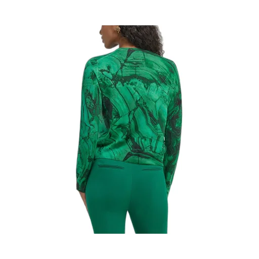 Roberto Cavalli Malachite Printed Cardigan