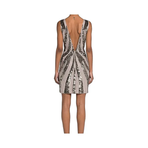Roberto Cavalli Sequin-Embellished Satin Dress