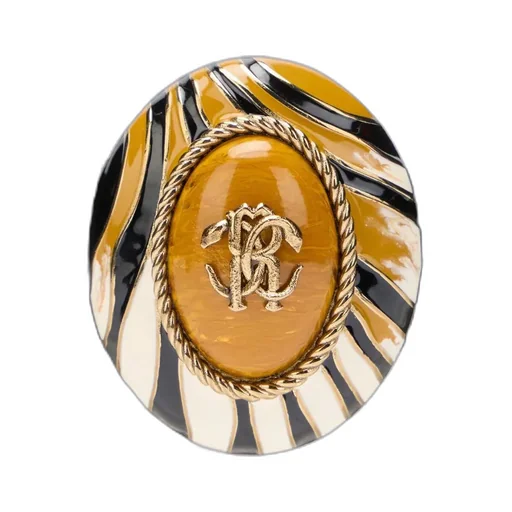 Roberto Cavalli Monogram Buckle Belt