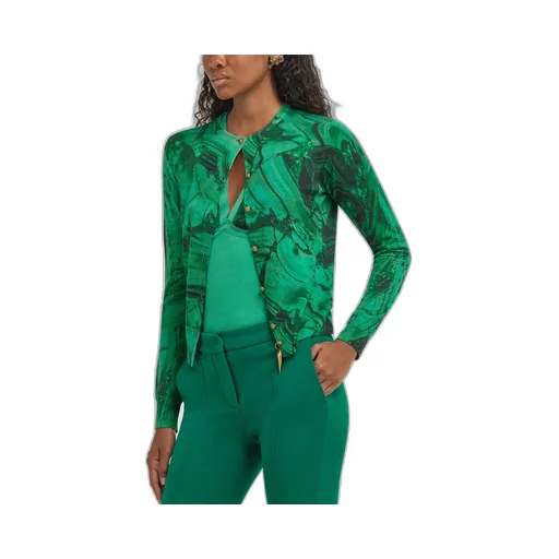 Roberto Cavalli Malachite Printed Cardigan