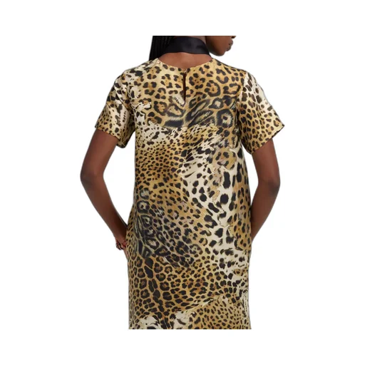 Roberto Cavalli Jaguar Skin Print Dress