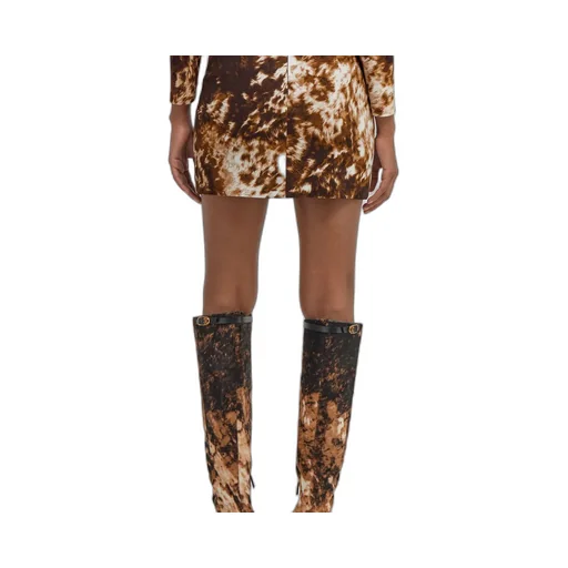 Roberto Cavalli Appaloosa Print Mini Skirt