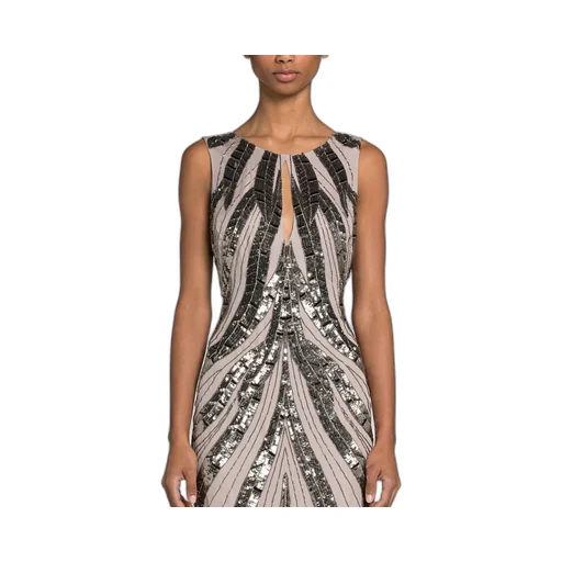 Roberto Cavalli Sequin-Embellished Satin Dress
