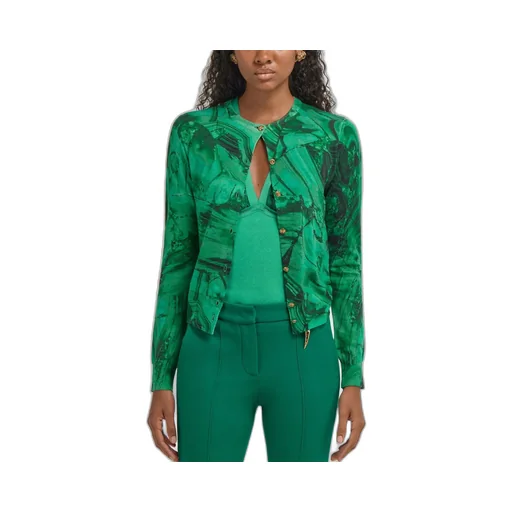 Roberto Cavalli Malachite Printed Cardigan