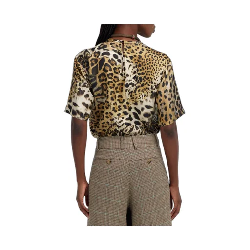 Roberto Cavalli Jaguar Skin Print T-Shirt