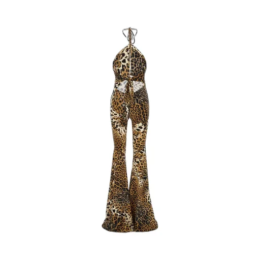 Roberto Cavalli Jaguar Skin Printed Jumpsuit