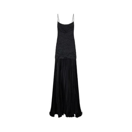 Roberto Cavalli Long Snakeskin-Effect Dress