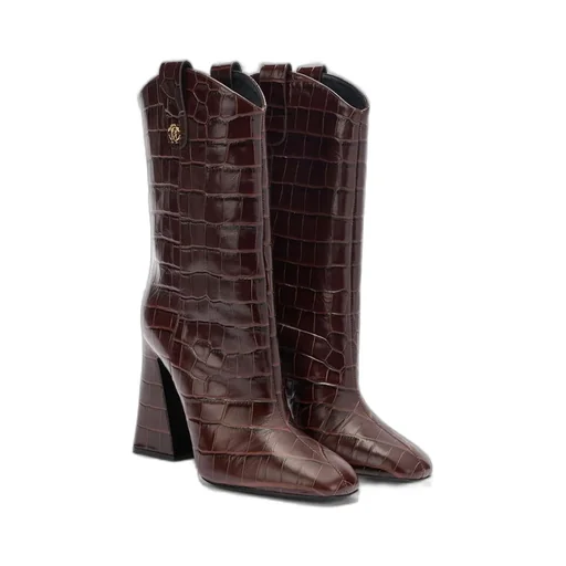 Roberto Cavalli Rc Logo Embossed Boots