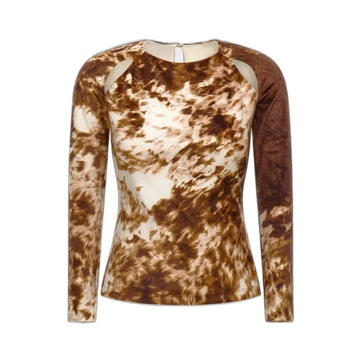 Roberto Cavalli Appaloosa Printed Top