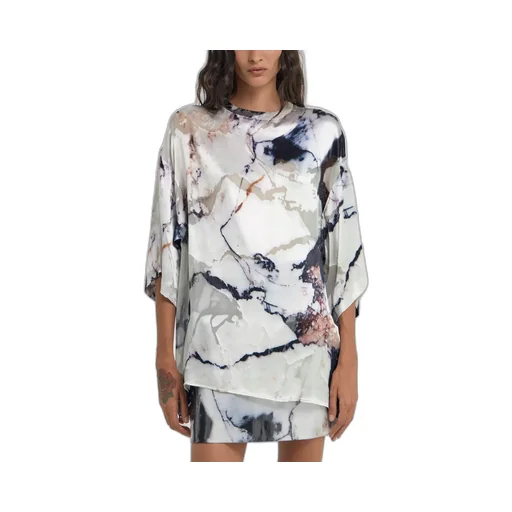 Roberto Cavalli Marble Printed T-Shirt