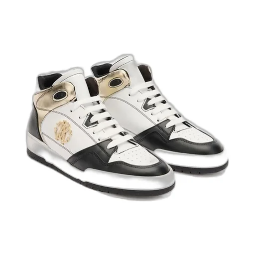 Roberto Cavalli Logo Plaque High-Top Sneakers