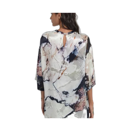 Roberto Cavalli Marble Printed T-Shirt
