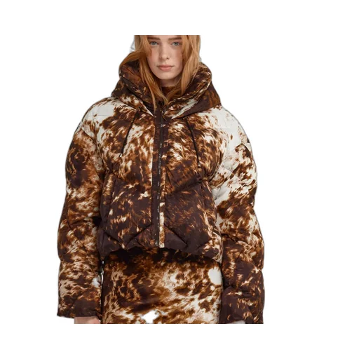 Roberto Cavalli Appaloosa Printed Puffer Jacket