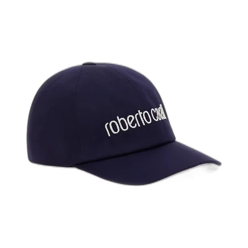 Roberto Cavalli Logo Embroidered Curved Peak Cap