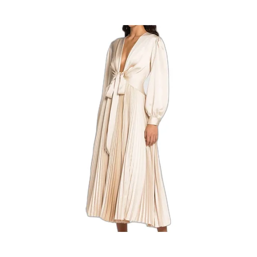 Roberto Cavalli Long Sleeve Midi Dress