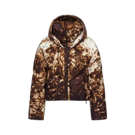 Roberto Cavalli Appaloosa Printed Puffer Jacket