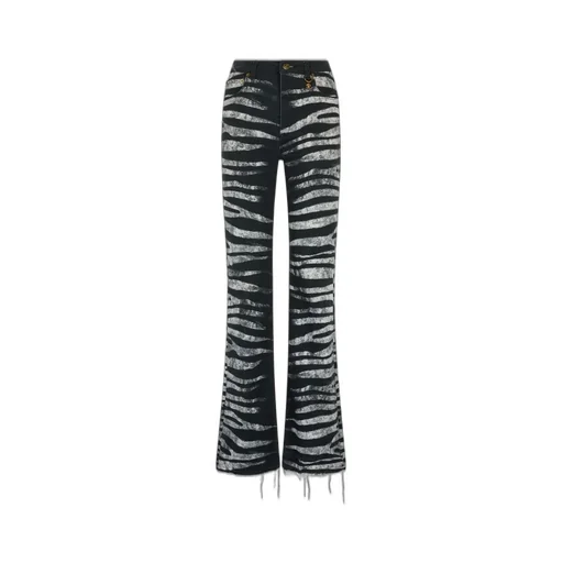 Roberto Cavalli Zebra Printed Pants