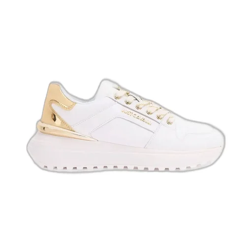 Roberto Cavalli Logo Lettering Lace-Up Sneakers