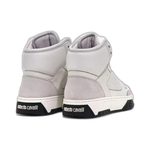 Roberto Cavalli Logo Embroidered High-Top Sneakers