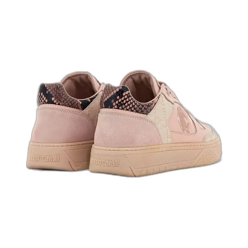 Roberto Cavalli Logo Embroidered Low-Top Sneakers