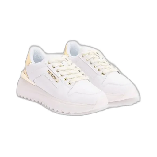 Roberto Cavalli Logo Lettering Lace-Up Sneakers