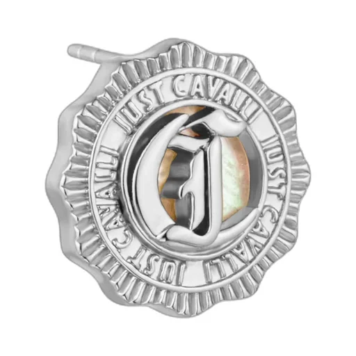 Just Cavalli Logo Engraved Earrings