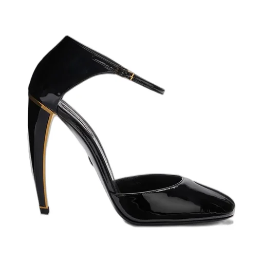 Roberto Cavalli Fang Heel Ankle-Strap Pumps