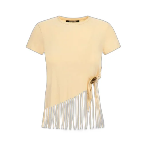 Roberto Cavalli Fringe Trim T-Shirt