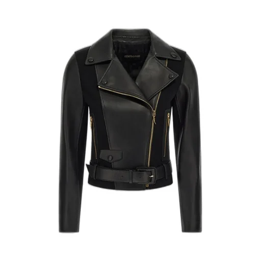 Roberto Cavalli Leather Biker Jacket