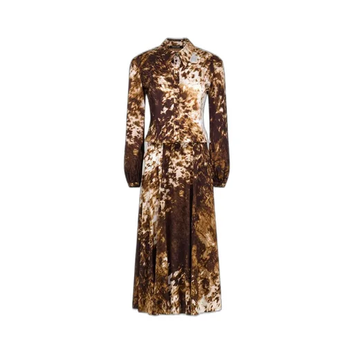 Roberto Cavalli Appaloosa Print Shirt Dress