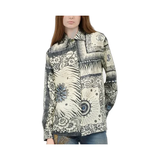 Roberto Cavalli Bandana Printed Blouse