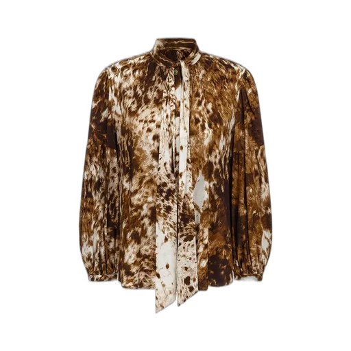 Roberto Cavalli Appaloosa Printed Blouse
