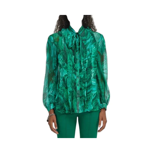 Roberto Cavalli Malachite Printed Blouse