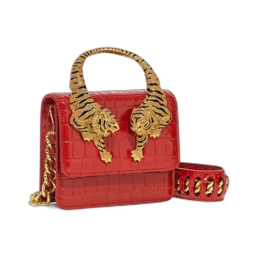 Roberto Cavalli Roar Embellished Small Shoulder Bag